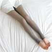 Fake Translucent Plus Size Leggings Fleece Lined Tights Fall And Winter Warm Fleece Pantyhose Women Fleece Lined Pantyhose Therm