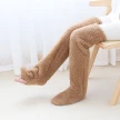 Over Knee High Fuzzy Long Socks Winter Warm Cold Leg Knee Joint Cold-proof Stockings Home Floor Sleeping Socks