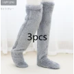 Over Knee High Fuzzy Long Socks Winter Warm Cold Leg Knee Joint Cold-proof Stockings Home Floor Sleeping Socks