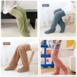 Over Knee High Fuzzy Long Socks Winter Warm Cold Leg Knee Joint Cold-proof Stockings Home Floor Sleeping Socks