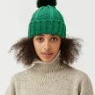 Winter Knitted Hats Fashion Stretchy Lined Skull Hats For Women Faux Fur Pom Pom Hat Keep Warming Beanie Hat
