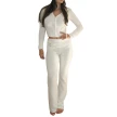 Hoodie Suit Sports Leisure Sexy Zip Long Sleeve Sweater And High Waist Long Pants Set Women's Clothing