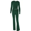 Hoodie Suit Sports Leisure Sexy Zip Long Sleeve Sweater And High Waist Long Pants Set Women's Clothing