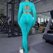 2pcs Sports Suits Long Sleeve Hollow Design Tops And Butt Lifting High Waist Seamless Fitness Leggings Sports Gym Sportswear Out