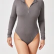 Fashion Long Sleeve Zipper Jumpsuit Seamless Slimming Shapewear For Women Romper