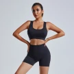 2pcs Yoga Set Women's Vest And Shorts Tracksuit Seamless Workout Sportswear Gym Clothing High Waist Leggings Fitness Sports Suit