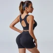 2pcs Yoga Set Women's Vest And Shorts Tracksuit Seamless Workout Sportswear Gym Clothing High Waist Leggings Fitness Sports Suit