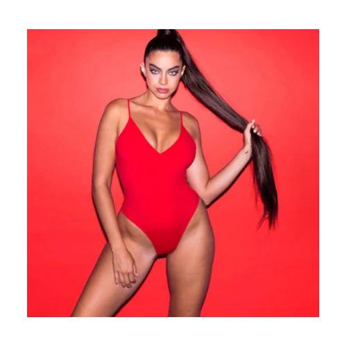 Summer Bikini Backless String Large Size Sexy Solid Color Triangle One-piece Swimsuit Womens Clothing
