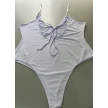 Summer Bikini Backless String Large Size Sexy Solid Color Triangle One-piece Swimsuit Womens Clothing