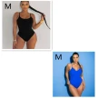 Summer Bikini Backless String Large Size Sexy Solid Color Triangle One-piece Swimsuit Womens Clothing