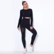 Seamless Knitted Absorbent Yoga Long-Sleeved Suit Yoga Wearsuit