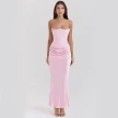 Slim Tube Top Long Dress Sexy Fashion Bandeau Backless Party Evening Dresses For Women Clothing