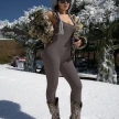 Women's Suspender Tank Top Tights