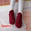 Winter Woolen Socks Women Thicken Warm Home Bedroom Socks Slippers Men Non-slip Foot Warmer Snow Socks Calcetines Mujer