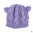 Hand Made 3D Cute Knitted Cat Ear Beanie For Winter