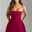 Fashion Tube Dress Summer Solid Color Sasual Backless Slim Short Dresses Party Womens Clothing
