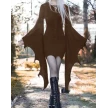 Cosplay Medieval Forest Elven Elf Pixie Costume For Women Gothic Vintage Slim Hooded Nienna Dress Halloween Carnival Party Dress