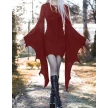 Cosplay Medieval Forest Elven Elf Pixie Costume For Women Gothic Vintage Slim Hooded Nienna Dress Halloween Carnival Party Dress