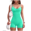 Spaghetti Strap Shorts Jumpsuit Sports Yoga Workout Tight Romper Women Fashion Fitness Sportwear