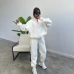 Sports Suits With Pockets Stand-up Collar Zipper Cardigan And Drawstring Trousers Fashion Jogger Set Outfits Tracksuits Women's 