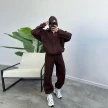 Sports Suits With Pockets Stand-up Collar Zipper Cardigan And Drawstring Trousers Fashion Jogger Set Outfits Tracksuits Women's 