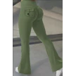 Yoga Fitness Flared Pants With Pockets Ins Fashion Slim High Waist Sports Trousers  Scrunch Butt Booty Workout Lifting Leggings