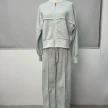 Women's Sports Suits Zipper Jacket And Wide Leg Pants Two-piece Set