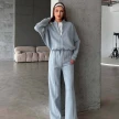 Women's Sports Suits Zipper Jacket And Wide Leg Pants Two-piece Set