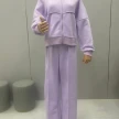 Women's Sports Suits Zipper Jacket And Wide Leg Pants Two-piece Set