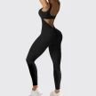 Women Sleeveless Flare Jumpsuits Fitness Yoga Long Pants