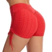 Drawstring Shorts Textured Butt Lift Gym Workout Slim Jogging Fitness Yoga Leggings Shorts