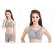 Plus Size Women Bra Ladies Cotton Quake-Proof Underwear Sleep Tops No Buckles Non Wire Lingerie With Removable Padded