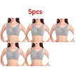 Plus Size Women Bra Ladies Cotton Quake-Proof Underwear Sleep Tops No Buckles Non Wire Lingerie With Removable Padded