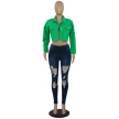 Jacket Women Streetwear Denim Jacket Women Outwear Bodycon Jeans Jackets Women Coat Casual Ladies Cropped Jackets
