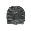 Mixed Color Knitted Wool Hat Ladies Non-labeled Ponytail Hat
