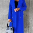 Double Breasted Lapel Coat Winter Fashion Solid Slim Long Jacket Long Sleeve Tops Womens Clothing