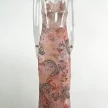Floral Print Halter Spaghetti Straps Dress Sexy Slim Butterfly Back Dressess Spring Summer Womens Clothing