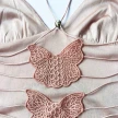 Floral Print Halter Spaghetti Straps Dress Sexy Slim Butterfly Back Dressess Spring Summer Womens Clothing