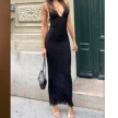 Floral Print Halter Spaghetti Straps Dress Sexy Slim Butterfly Back Dressess Spring Summer Womens Clothing