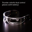 LED Luminous Glasses Party Bar Disco Punk Glasses Futuristic Style Festival Goggles Decoration Gifts