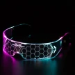 LED Luminous Glasses Party Bar Disco Punk Glasses Futuristic Style Festival Goggles Decoration Gifts