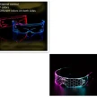 LED Luminous Glasses Party Bar Disco Punk Glasses Futuristic Style Festival Goggles Decoration Gifts