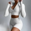 Women's Tracksuit Yoga Fitness Suit Activewear Set Tummy Control Butt Lift Long Sleeve Sport Clothing