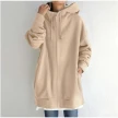 Women's Fuzzy Hoodies Long Sport Pullover Hoodie Full-Zip Hoodie Sweatshirt