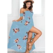 Boho style long dress women Off shoulder beach summer dresses