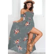 Boho style long dress women Off shoulder beach summer dresses