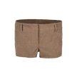 Low-rise Dress Pants Brown Corduroy Shorts