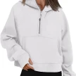Zipper Hoodies Sweatshirts With Pocket Loose Sport Tops Long Sleeve Pullover Sweaters Winter Fall Outfits Women Clothing