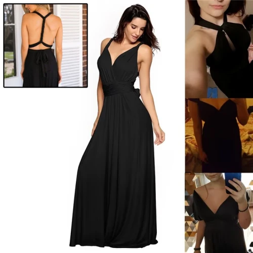 Women's Sexy Long Party Dress Club Floor-Length Summer Backless Bandage Maxi Dress Multiway Bridesmaids Boho Women Dress Vestido