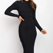 New Style Women's Suits Sweater Dresses Women's Solid Color Backless Bow Tight Dresses
